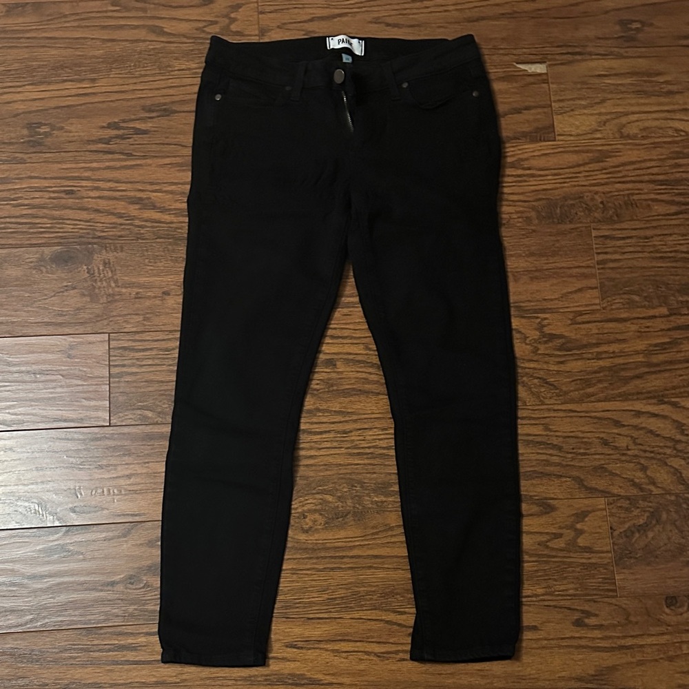 PAIGE Women's Classic Black Skinny Jeans
